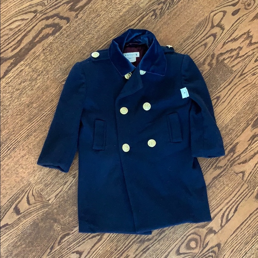 Dress Navy blue wool coat